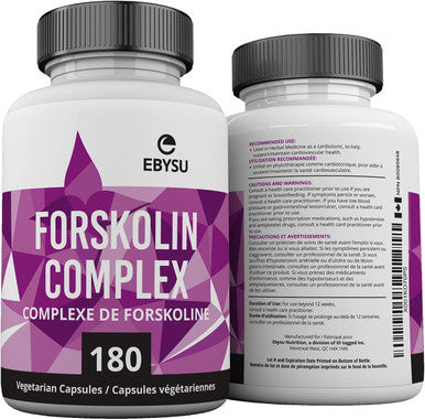 EBYSU Forskolin Extract Helps Support Cardiovascular Health - Supplement for Women and Men - 90 Day Supply