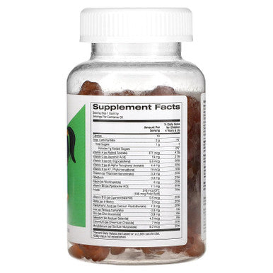 California Gold Nutrition Multivitamin & Mineral For Children, No Gelatin, Natural Raspberry, 60 Vegetarian Gummies