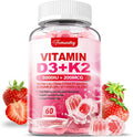 Vitamin D3 K2 Supplement For Adults - Vitamin D3 5000 Iu + K2 200 Mcg - Vit D3 K2 Gummies With Calcium 600Mg Magnesium Zinc & Vitamin C For Women Men - Supports B0Ne, Muscle Immune