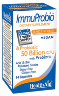 Immuprobio, 50 Billion With Probiotic, Once Daily, 14Ct, Acid & Bile Resistant, Dairy & Gluten Free, Vegan