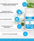 Supersmart Astragaloside IV 98 100 mg Per Day Astragalus Root Extract Antioxidant Anti Inflammatory Supplement Immune System Booster NonGMO Gluten Free 60 Vegetarian Capsules