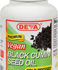 Deva Vegan Vitamins Black Cumin Seed Oil - 90 Vegetarian Capsules - Gluten -Dairy - Wheat -Vegan
