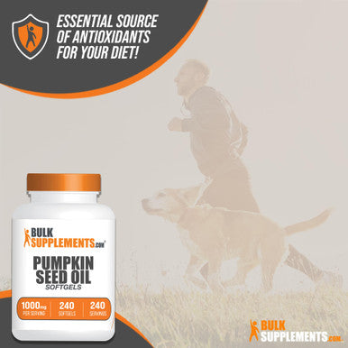 Bulksupplements.Com Pumpkin Seed Oil Softgels - Pumpkin Seed Oil Supplement, Pumpkin Seed Oil 1000Mg, Pumpkin Seed Oil Capsules - Gluten Free, 1 Softgel Per Serving, 240 Softgels