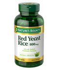 Natures Bounty Red Yeast Rice Herbal Supplement 600 Mg 250 Capsules