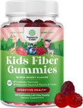 Natures Craft Sugar Fiber Gummies for Kids - Delicious Prebiotic Kids Fiber Gummies for Constipation Digestive Support & Immunity - Non-GMO Vegan Chicory Root Soluble Fiber Supplement for Kids Digestive Health