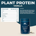 Kinetica Kinetica Vanilla Flavour Plant Protein 1kg | Blend of Pea and Rice Protein | Vegan | 23g Protein per Serving 33 Servings.