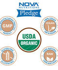 Nova Nutritions Certified Organic Ashwagandha Powder 16 OZ (454 gm) - Also Called Withania Somnifera