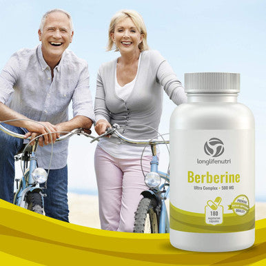 LongLifeNutri Berberine Supplement 500Mg Hcl Extract | 180 Vegetarian Capsules | Made In Usa | 1000Mg Per Serving | Dihydroberberine Plus Berberis Aristata Complex