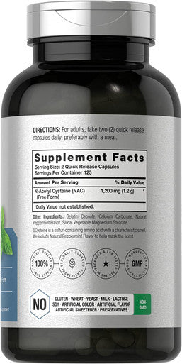 Horbaach NAC Supplement 1200 mg 250 Caplets