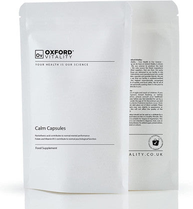 Calm Capsules With 5-Htp, Lemon Balm, Chamomile, Folic Acid And Vitamins B5 And B12 | Food Supplement For Vegetarians And Vegans
