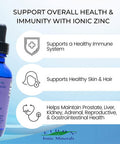 Eidon Ionic Minerals Liquid Zinc Concentrate Ionic Zinc Drops Boost Immune System Mood Relieves Stress AllNatural Vegan Gluten No Preservatives or Additive 2 Ounce Bottle