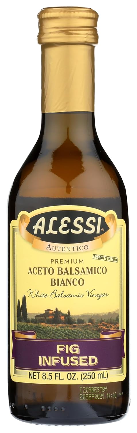 Alessi Foods White Balsamic Raspberry Blush Vinegar, 8.5 oz, Red
