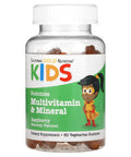 California Gold Nutrition Multivitamin & Mineral For Children, No Gelatin, Natural Raspberry, 60 Vegetarian Gummies