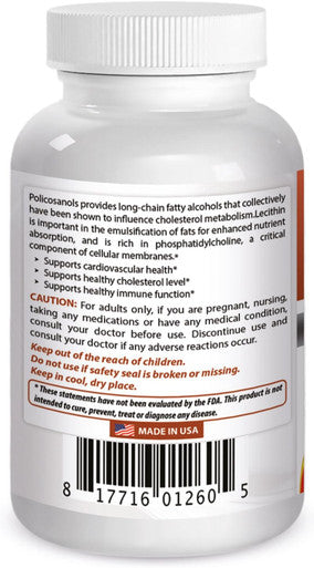 Best Naturals Policosanol 10 mg 120 Capsules