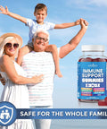 Age 8 In 1 Immune Support Booster Supplement With Astragalus Root, Vitamin C And Zinc 50Mg, Vitamin D 5000 Iu, Turmeric Curcumin & Ginger, B6, Elderberry (8 In 1 Gummies (Pack Of 2))
