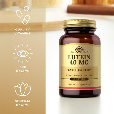 Solgar Lutein 40 Mg - 30 Softgels Pack Of 3 - Supports Eye Health - Gluten Free Dairy Free - 90 Total Servings