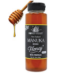 HONEY FEAST New Zealand Manuka Infused Honey with Propolis 12oz - Raw Manuka Honey, Patent Pending Formula, MGO182 Rating, Manuka Honey New Zealand