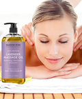 Majestic Pure Lavender Massage Oil and Sore Muscle Massage Oil Bundle - Relaxation Package - 8 fl oz Each