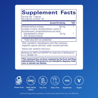 Pure Encapsulations DIM PRO 100 120 vcaps