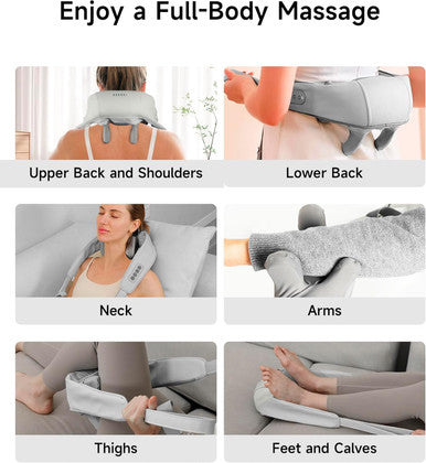 Neck Massager With Heat, Cordless 4D 6 Massage Nodes Shoulder Massager With Heat, Neck And Shoulder Massager, Shiatsu Back Shoulder And Neck Massager For Traps, Leg And Body, For Mother Women Men