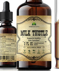 HERBALICIOUS Milk Thistle Extract - All-Natural Cleanse And Detox Supplement For Liver Support, Immune System Boost And Skin Health - Silymarin Nutritional Supplement - 2 Fl Oz