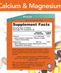 Now Foods Calcium Magnesium 1000/500 mg - 100 Tablets