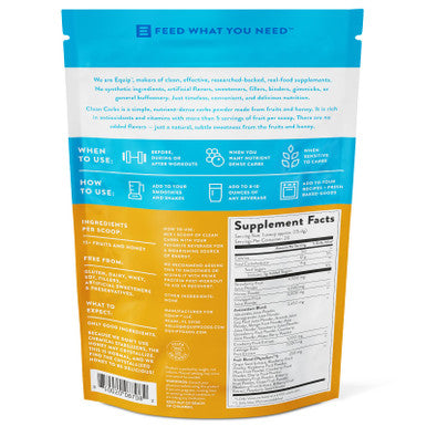 Equip Foods Clean Carbs | 15+ Fruits and Honey Superfood Powder | Post Workout Recovery Powder | Antioxidants Carbohydrate Supplement | Immune Support Carb Cleaner | 20 Servings Unflavored