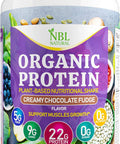Nbl Natural NBL NATURAL Plant Based Organic Protein Powder Vegan Protein Powder for Men & Women 22G Protein Per Serving Gluten Lactose No Sugar Added Creamy Chocolate Fudge 2.2 lb 25 Servings