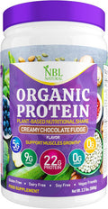 Nbl Natural NBL NATURAL Plant Based Organic Protein Powder Vegan Protein Powder for Men & Women 22G Protein Per Serving Gluten Lactose No Sugar Added Creamy Chocolate Fudge 2.2 lb 25 Servings