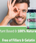 Yuve Lutein Zeaxanthin Supplement, Lutein 20Mg, Vitamin Eye Health, For Dry Eyes, Fatigue, Lutemax2020, Eye Supplements - 30 Vegan Caps