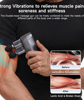 Mini Massage Gun With Double Heads, Deep Tissue Percussion Muscle Massage Gun For Therapy And Relaxation, Portable Handheld Massager Gun For Athletes Relieving Pain, Soreness And Stiffness