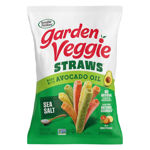 Sensible Portions Garden Veggie Sea Salt Straws 7 oz