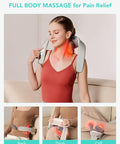 Skg Neck Massager For Pain Relief Deep Tissue, 6D Kneading Neck Massager Cordless Shiatsu Neck And Shoulder Massage With Heat Electric Massage Gifts For Men And Women