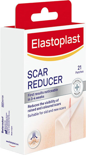 Elastoplast Scar Reducer Plasters (21 Pieces), Quick And Convenient Scar Cover Up Treatment, Scar Sheets To Reduce Visbility Of Scars, Scar Plaster Pack For Quick Results
