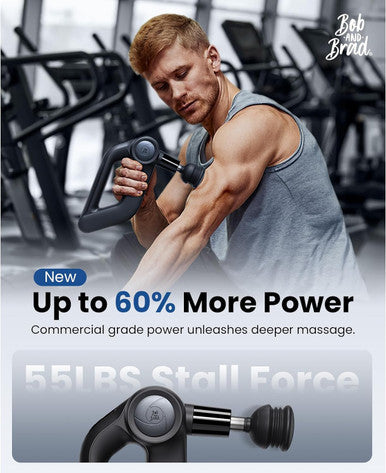 Bob And Brad D5 Pro Massage Gun, Powerful Percussion Massage Gun Deep Tissue With Enhanced Power For Athletes Home Gym, Handheld Muscle Massager Gun For Pain Relief & Muscle Therapy, Fsa Hsa Eligible