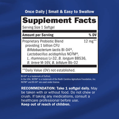 Nature's Way Probiotic Pearls Complete Digestive Health*, 1 Billion Live Cultures, 90 Softgels