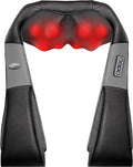 Cotsoco Shiatsu Back Neck And Shoulder Massager With Heat,Deep Tissue 3D Kneading Pillow, Electric Full Body Massager For Legs,Foot,Body Muscle Pain Relief,Gifts For Mom Dad