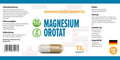 Magnesium Orotate 2000Mg Per Serving 120 Vegan Capsules, Certificate Of Analysis By Agrolab Germany, High Strength Supplement, No Fillers Or Bulkers, Gluten And Gmo