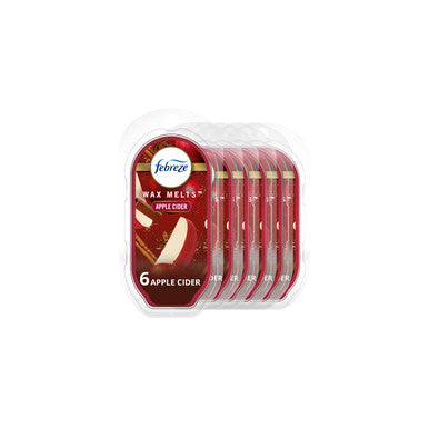 Febreze Odor-Fighting Wax Melts Air Freshener Refills Apple Cider 6 Count 2.5Oz Each