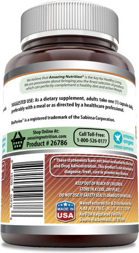Amazing Nutrition Formulas Boswellia Extract with Bioperine 600mg 240 Capsules Supplement | Non-GMO | Gluten | Made in USA