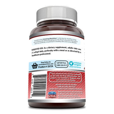 Amazing Formulas Astaxanthin 12Mg 120 Softgels Supplement | Non-Gmo | Gluten Free