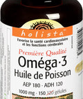 Holista Premium Omega-3 Fish Oil Softgels, 1000mg
