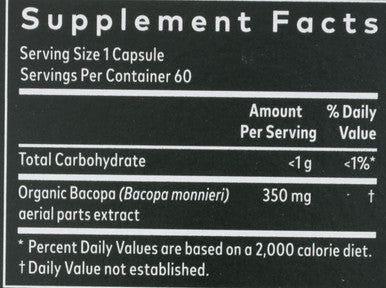 Gaia Herbs Bacopa - Brain and Cognitive Support Herbal Supplement - Made with Bacopa (Bacopa Monnieri) to Help Support a Thriving Mind - 60 Vegan Liquid Phyto-Capsules (Up to 60-Day Supply)