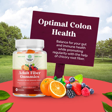 Halal Fiber Gummies for Adults - Perfect Fiber Supplement Gummies for Colon Health, Digestive Support, Gut Leak Repair, Body Cleanse & Immunity Boost - Tasty Prebiotic Fiber Gummies - 60 Fiber Gummies