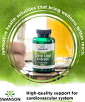 Swanson Olive Leaf Extract Capsules with 20% Oleuropein - Provides Immune Support Promotes Cardiovascular System Health and Supports Healthy Blood Pressure - (120 Capsules 500mg Each)