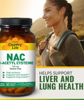 Country Life N-Acetyl Cysteine 750 Mg 30 Vegicaps