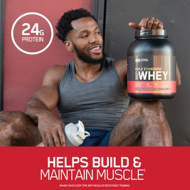 Optimum Nutrition Gold Standard 100% Whey Protein Powder Vanilla Ice Cream 2 Pound
