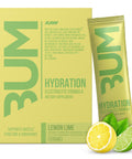 Raw Electrolytes Powder Hydration Drink Mix Packets Bum Hydrate (Lemon Lime 20 Servings) - Electrolyte Hydration Packets Supports Muscle Function & Endurance - Keto Free Electrolytes Powder Packets