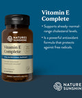 Nature'S Sunshine Vitamin E Complete W/ Selenium, 60 Softgels |Powerful Antioxidant Supplement With Selenium And All Eight Molecu