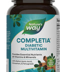 NatureS Way Completia Diabetic Multivitamin Provides Essential Nutrients With Alpha Lipoic Acid Cinnamon Fenugreek Taurine Lutein High Potency BVitamins 60 Tablets (Packaging May Vary)